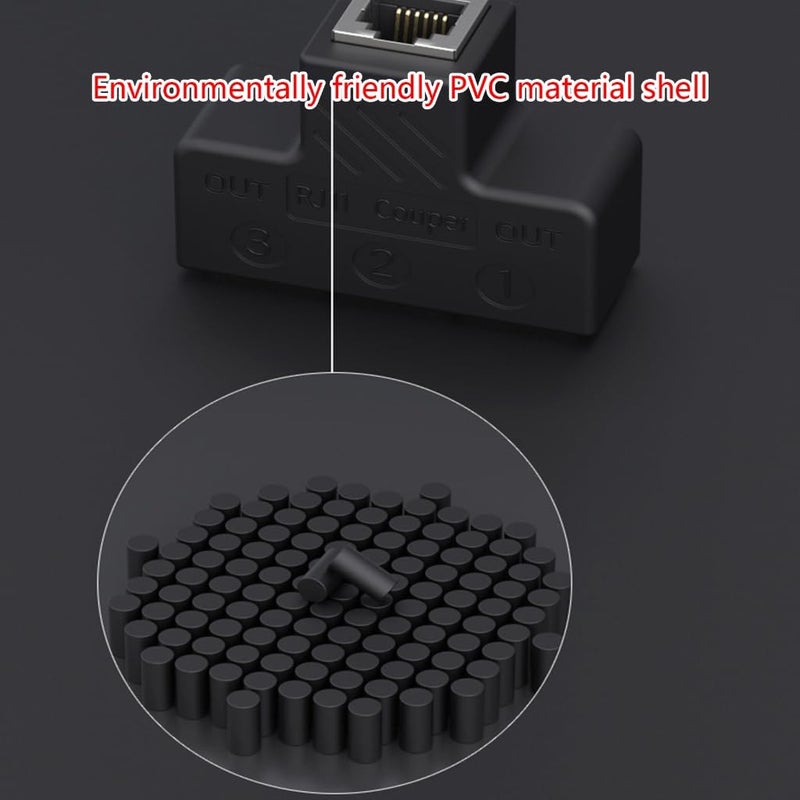 One To Four B RJ11 6P6C Telephone Wall Adapter 3 Port 4 Port Phone Splitter Extension Expand Connection - Image 5